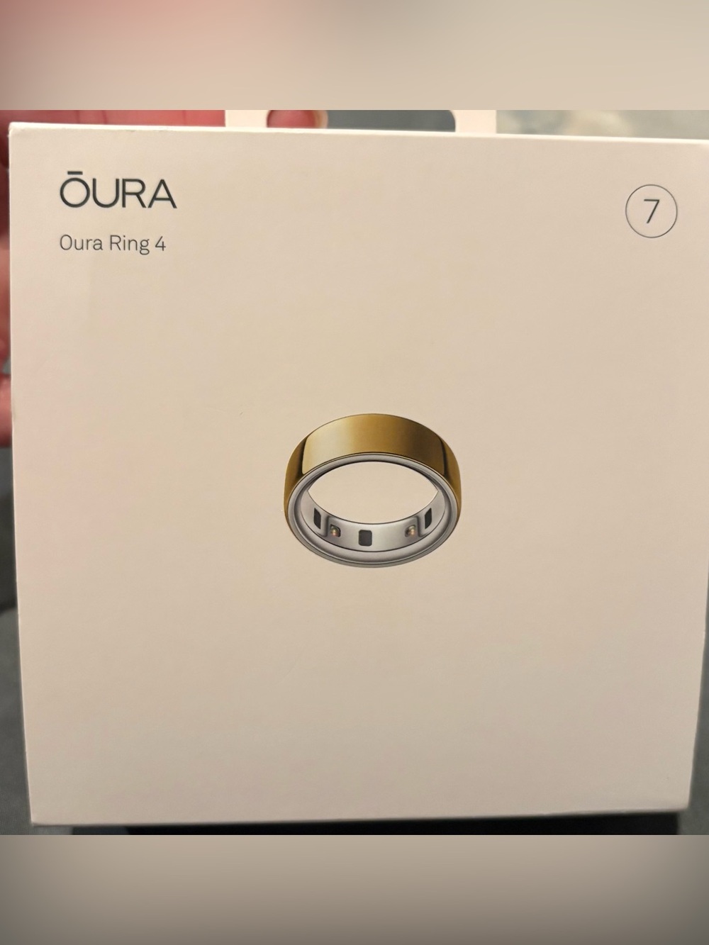 Oura Gold Smart Ring 4 by Oura size 7